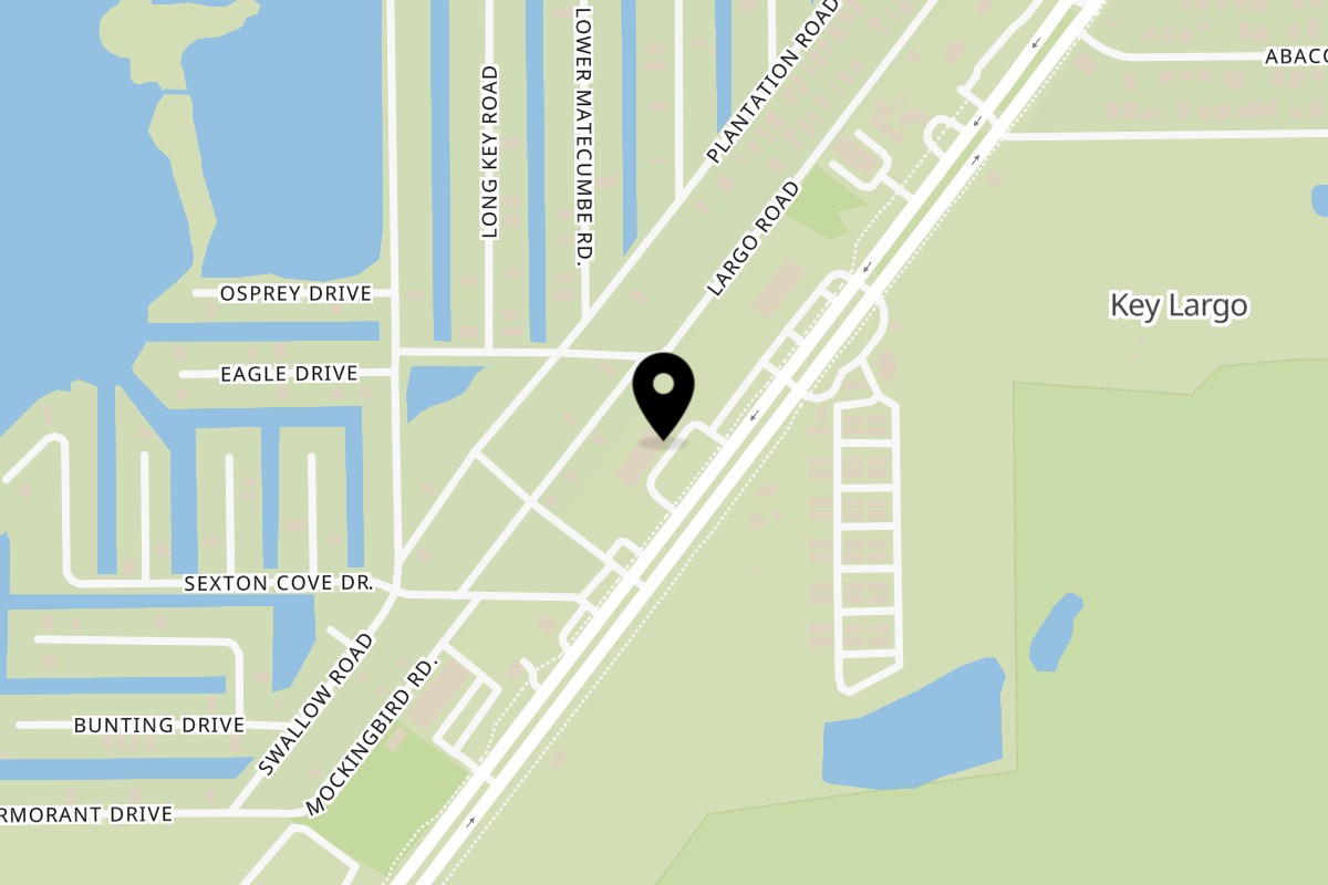Map showing the location of Keys Latin House on 105970 Overseas Hwy in Key Largo
